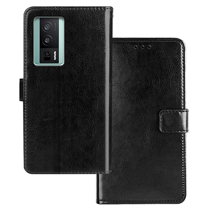 IDEWEI For Xiaomi Poco F5 Pro 5G Redmi K60 Pro 5G K60 5G Magnetic Closure Wallet Phone Case Crazy Horse Texture Stand PU Leather Flip Shell IDEWEI For Xiaomi Poco F5 Pro 5G Redmi K60 Pro 5G K60 5G Magnetic Closure Wallet Phone Case Crazy Horse Texture Stand PU Leather Flip Shell